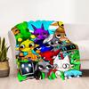 Rainbow Friends Adventure Flannel Blanket-Soft and Suitable for Sofas,Beds,Offices,Travel,All Seasons,Great Gift for Holidays and Birthdays.