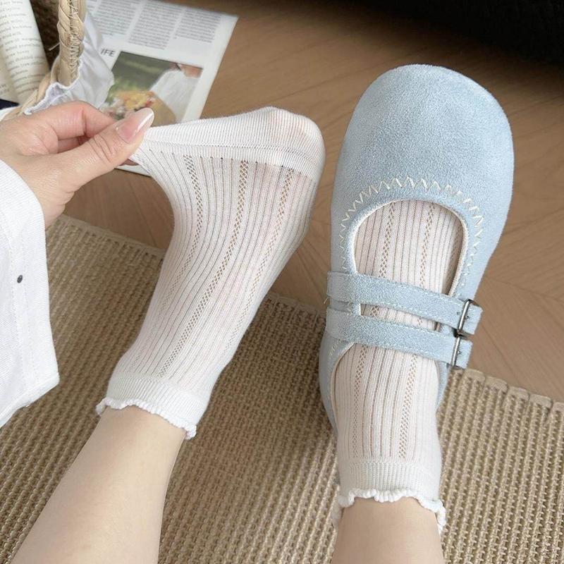 Xiaomi 4 Paar Frühlings- und Sommersocken, Blasen-Schneckenmund, Atmungsaktiv, Lässig, Geeignet für Sanfte Pflege und Täglichen Komfort