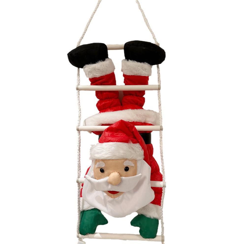Weihnachtsmann Kletterseil und Leiter Dekoration