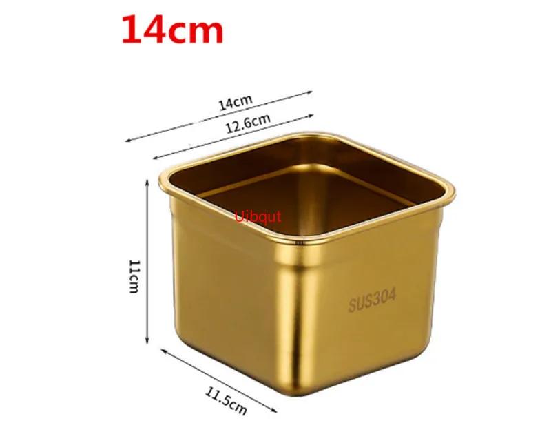 Stainless Steel Tank Box with Cover Kitchen Oil Basin Square Barrel Storage Bottle Seasoning Box Jars and Lids Spice Jars Set