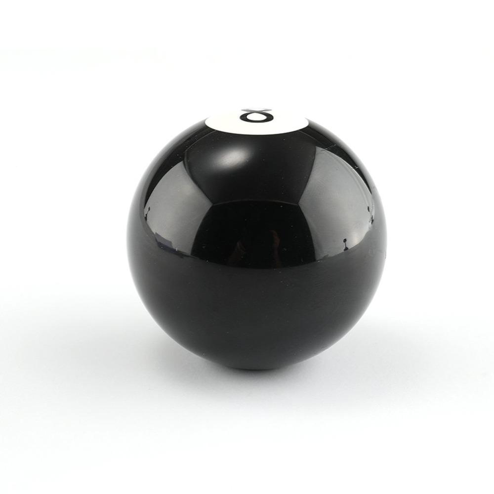 8 Eight Pool Billiard Ball Gear Shift Knob w/ Adapter Universal Vehicle AT/MT Shifter Lever Head Black High Quality Dropship