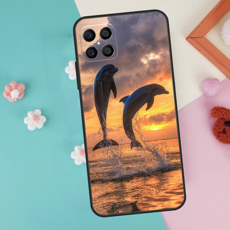 Ocean Dolphin Case For Honor Magic 7 5 6 Lite Pro Honor X8b X9b X9a X8a X8 X9 X9c 50 70 90 200 Lite Cover