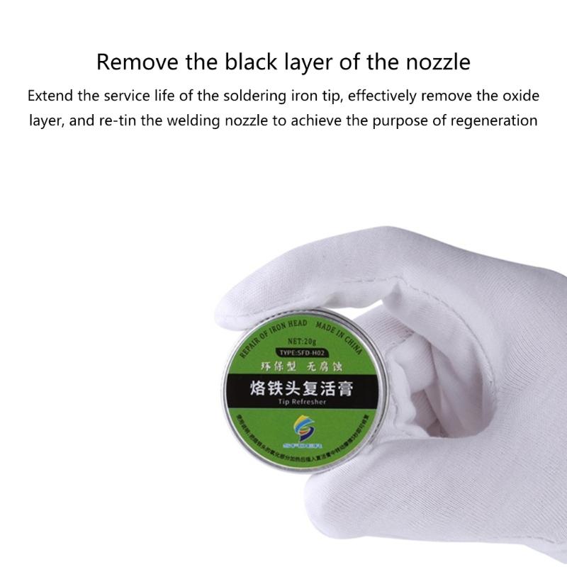Tip Cleaning Paste-,  Solder Soldering Iron Tip Oxide Tinner Cleaner Scrub Refresher 6/20g Clean Paste-