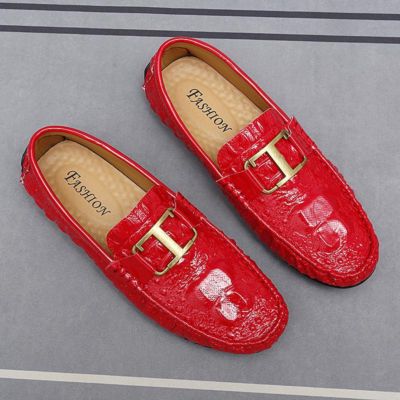 Mens Dress Leather Fashion Handmade Brand Wedding Luxury Driving Party Loafers Boat Designer Flats Oxford Big Size Shoes for Men