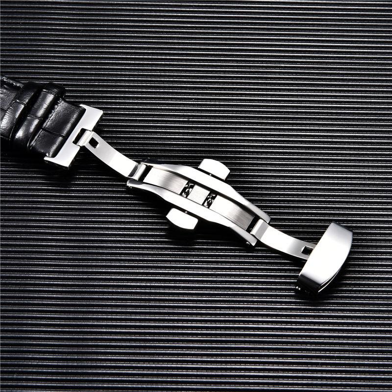 Watchband Bamboo Grain Pattern Leather Straps for Apple Watch Ultra 9 8 7 6 5 4 3 SE Butterfly Buckle Watchband 38 40 41mm 42 44 45 49mm