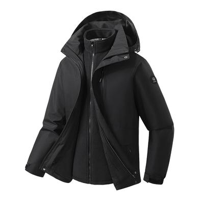 Jackets for Men and Women, New Autumn and Winter Windproof and Waterproof Three-in-one Outdoor Couple Hiking Clothes