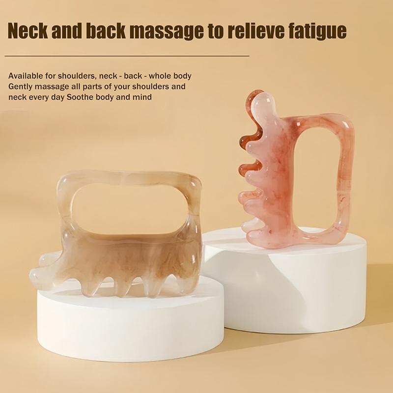 Handheld Gesichts- & Körpermassagegerät – Harz Guasha Werkzeug für Nacken-, Schulter-, Rückenentspannung, Stressabbau Körpermassagegerät 1 Stück