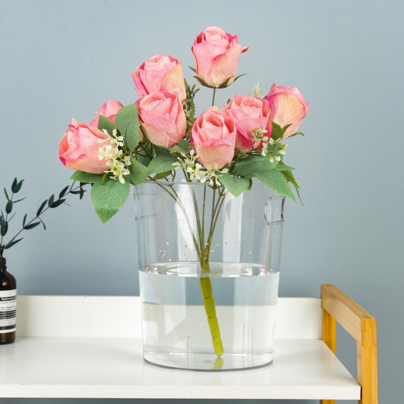 Acrylic Transparent Large French Bud Vase for Fresh Flowers