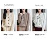Women's Retro Cable Knit 100% Wool Cardigan - Soft Thickened Old Money Style Sweater Coat