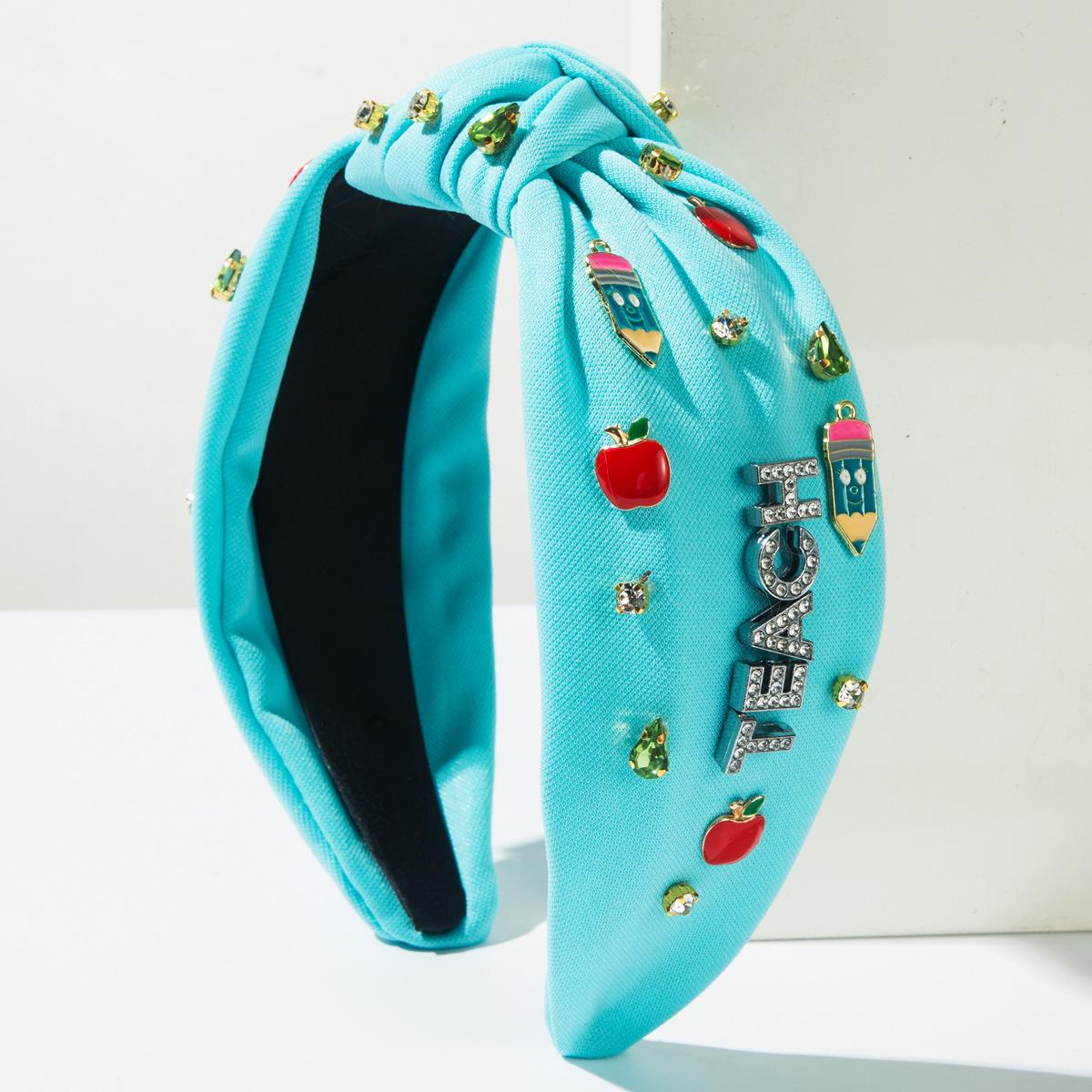 

Школа Назад Apple Pencil Узел Повязка на голову Ободок Взрослые Аксессуары для волос Ювелирные изделия для волос