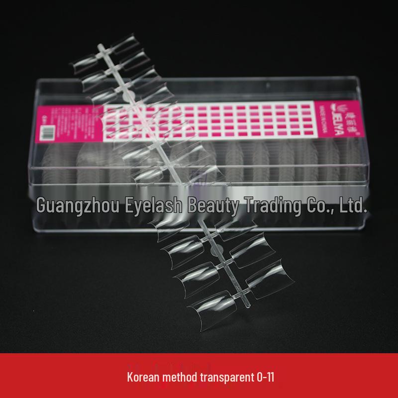 Crescent Curve Ultra Thin Shallow Half Cover Nail Tips - Transparent Frosted Milky White Extension for Salon Nail Art.