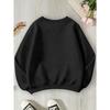 Cat Mother Girls Autumn And Winter Fashion Sweatshirt Creative Christmas Elements Casual Long Sleeve Round Neck, Girl Christmas Gift Print