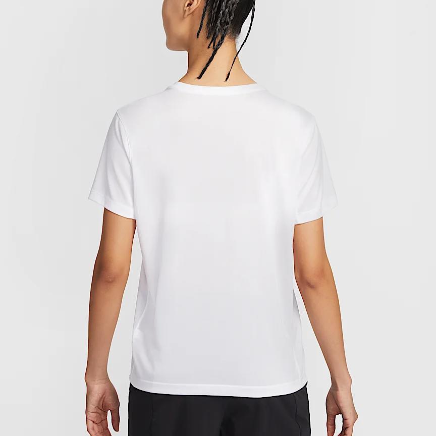 Nike Dri-Fit Team Legend Quick-Dry Comfortable Crew Neck Short Sleeve T-Shirt Women Tops White IB8899-100