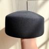 Elegant Fedoras Hats Hard Top Flat Millinery Berets Fashion Pillbox Hat  for Party