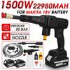 50 Bar 1500W 288VF Electric Gun Washer Foam Gun for 18V Battery Cordless High Pressure Washing Machine Car Charger