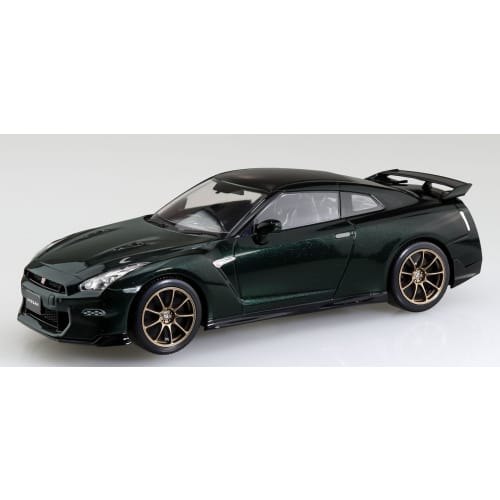 Aoshima Bunka Kyozai 1/32 Scale Rakupla Snap Kit No.03-MP Nissan R35 GT-R 2024 Midnight Purple Pre-Colored Plastic Model Kit