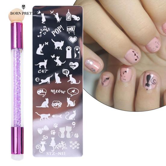Good Quality Nail Nails Ornaments Print Template Exquisite Pattern Lightweight Detachable