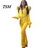 Tuta da Sci con Chiusura a Zip da Donna Tuta Invernale con Guanti Vita Elastica Imbottita Spessa Tuta da Neve Giacca con Cappuccio Antivento Outfit da Esterno Impermeabile