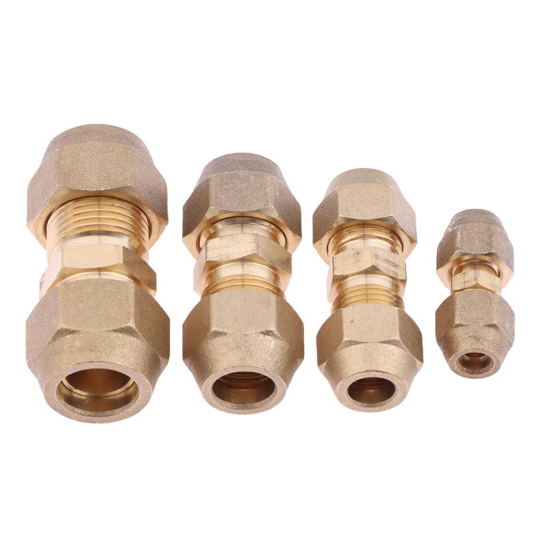 1 Stück 2 3 4 5 mm Schnellverbinder Gerades Rohrverlängerungsstück Schweißfreie Fittings Mit Bördelmuttern Kupferverbinder