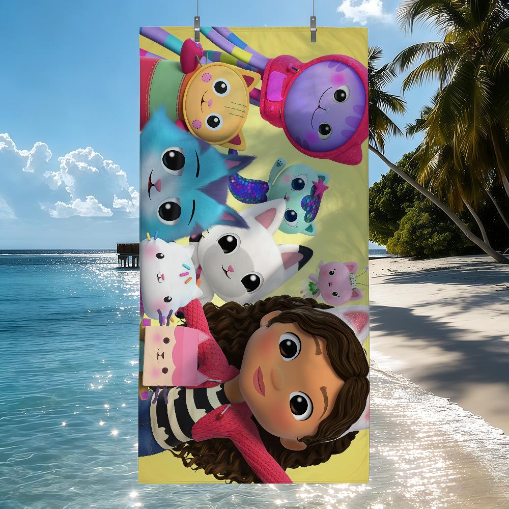 Asciugamano Cartoon H-house G-Gabbys Asciugatura Rapida Asciugamani da Spiaggia Adatti per Piscine Campeggio Yoga e Palestra
