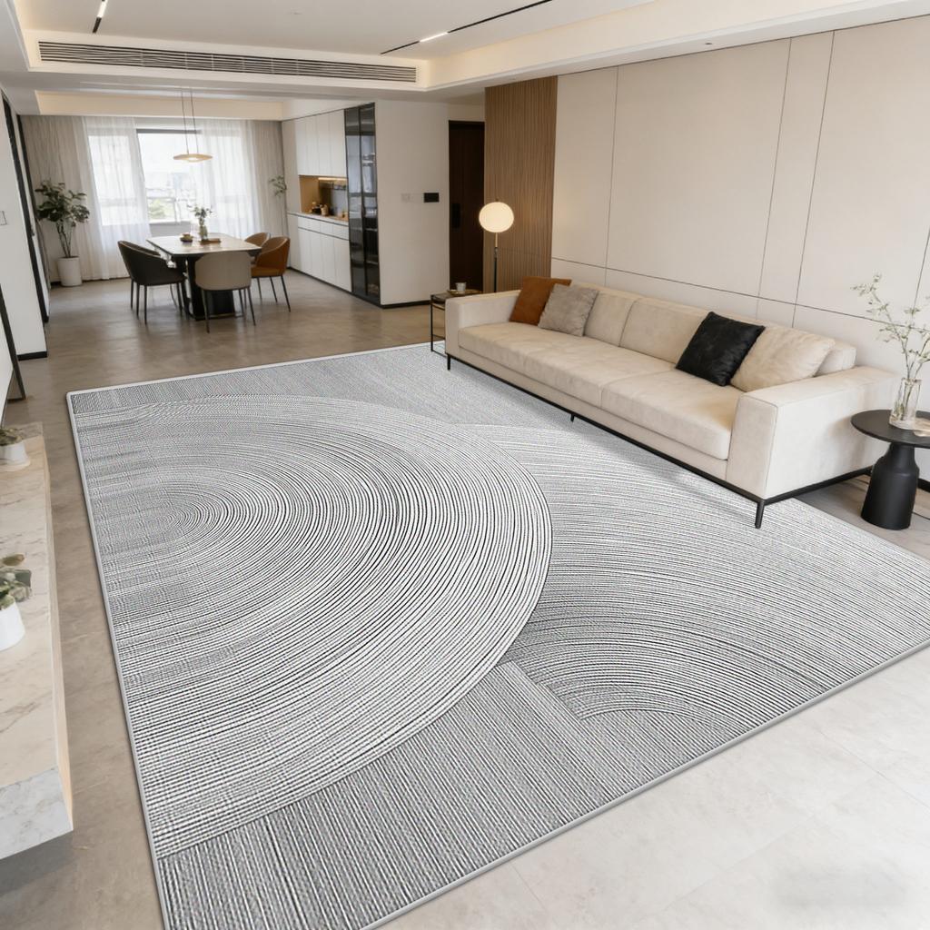 Modern Minimalism Geometric Carpet Home Large Area Non-slip Washable Rugs Easy Clean Cloakroom Bedroom Customizable Floor Mat