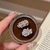 Xiaohongshu Bestseller: Twin Flowers Brushed Rose Ring for Women