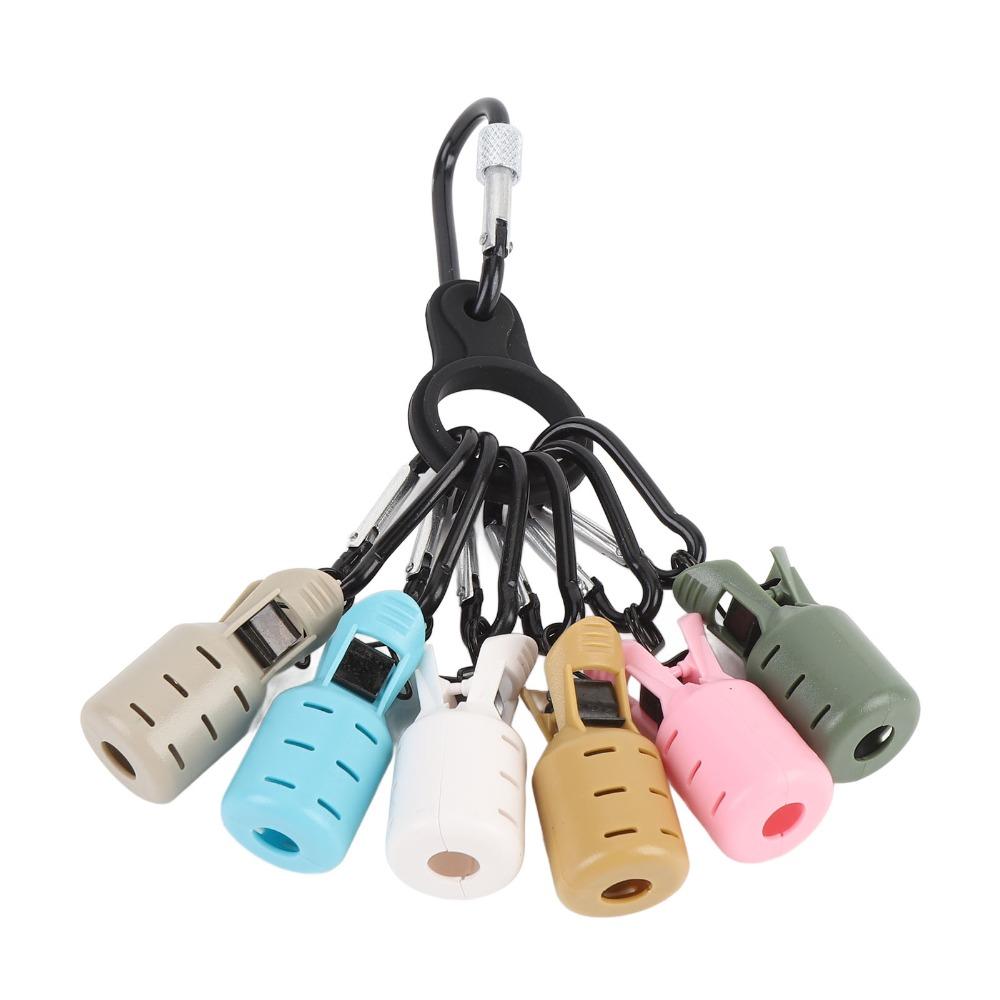 6PCS with Carabiner Fishing Hook Cover Case 4.5*2cm Squid Jig Bait Protector  River Fishing