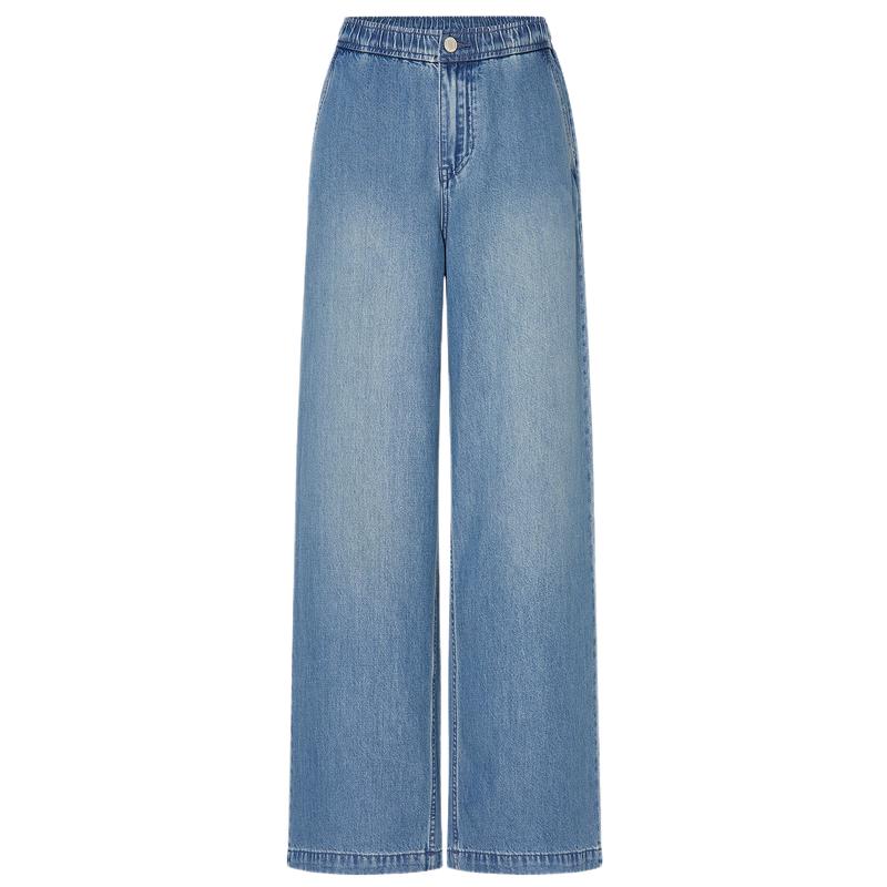 

MO&Co. Джинсы прямого кроя с высокой посадкой из лиоцелла на весну 2025 XXS