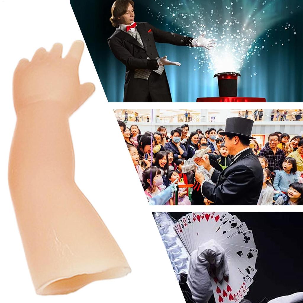Funny Magic Tricks Coin Disappearing Toys Little Hand Prank Joke Magic Coin Disappear Performance Clever Design Mini Arm