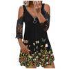 Women's Fashion Cool Printed Casual Off Shoulder Elegant Dress