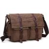 Pánská retro plátěná taška přes rameno v korejském stylu - Ležérní a praktická crossbody pro studenty