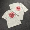 Fashion Heavyweight Retro Men's Fun Dice 100% Cotton Printed Round Neck High Quality Casual Fitness Street T-shirt Comfortable