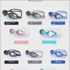 HD Waterproof Anti-Fog Adult Swimming Goggles - Transparent for Men and Women