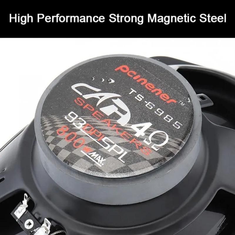 1pcs 12V 6x9 Inch 800W Car Coaxial Speaker Auto Audio Music Stereo Full Range Frequency Hifi Non-destructive Installation