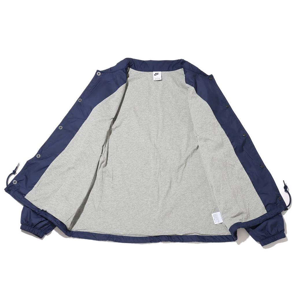 Nike Solid Color Logo Embroidered Single-Breasted Polo Casual Long Sleeve Jacket Men jackets Blue FN3317-410