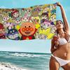 C-Children A-Anpanman Cartoon Beach Towel Cute Kawaii Room Decor Bath Girls Children Hand Towels For Bathroom Shower