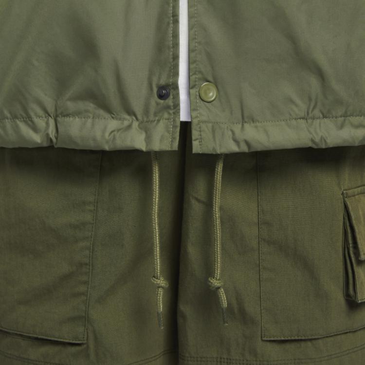 Nike Sportswear Club Coaches Jacket Comfortable Fashion Versatile Men Jacket Green FN3317222