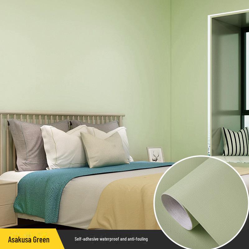 Self-Adhesive Solid Color PVC Wallpaper for Bedroom and Home Décor