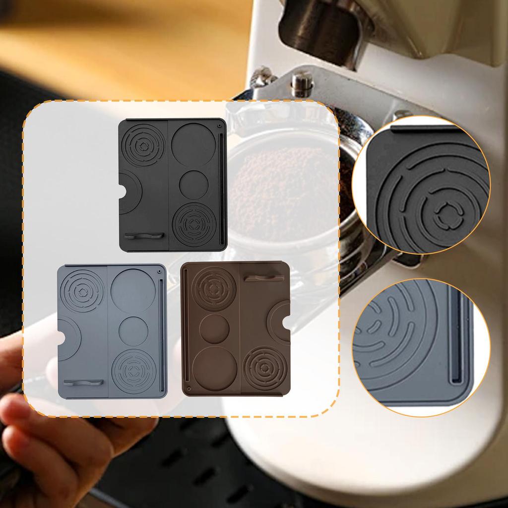 Espresso Tamper Mat Silicone Tool Tamp Station Mat for Counter Bar Office