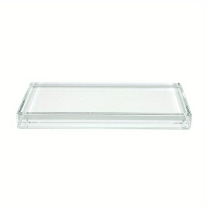 1Pc Leather Craft Tools Tempered Glass Slicker Scraping Plate for Burnishing Leather Backing Board Leathercraft