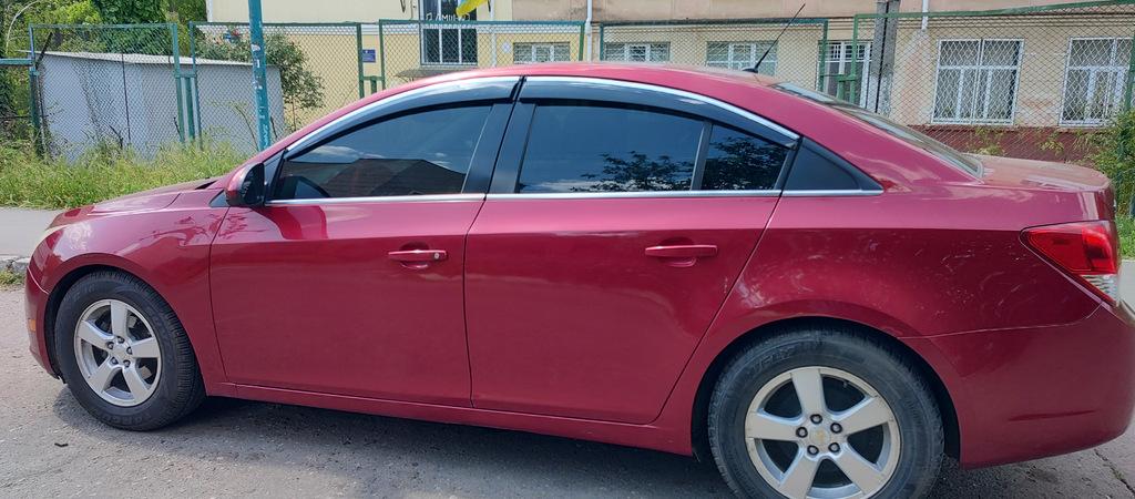 

Вітровики з хромом (4 шт, Sunplex Chrome) для Chevrolet Cruze 2009-2015 рр.