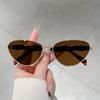 New Cat Eye Sunglasses Zinc Zinc Alloy Spicy Girls Shades Glasses Designer Triangle Sun Glasses  Outdoor