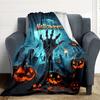 1pc Halloween Decorations Blanket Lightweight Blanket Throw Blanket For Sofa, Bed, Travel, Camping, Livingroom, Office yy251010041