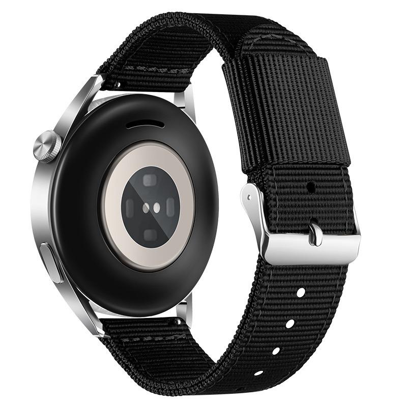 

17 мм 19 мм 20 мм тканевый нейлоновый ремешок для часов для браслета SWATCH, сменный браслет для женщин и мужчин, спортивные аксессуары для часов, ремешок 17mm чёрный/серебряный