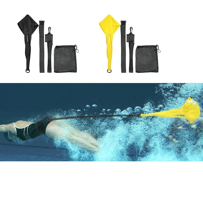 Swim Drag Parachute Strength Training Resistance Belt Swim Resistance Parachute for Speed Training Easy To Use