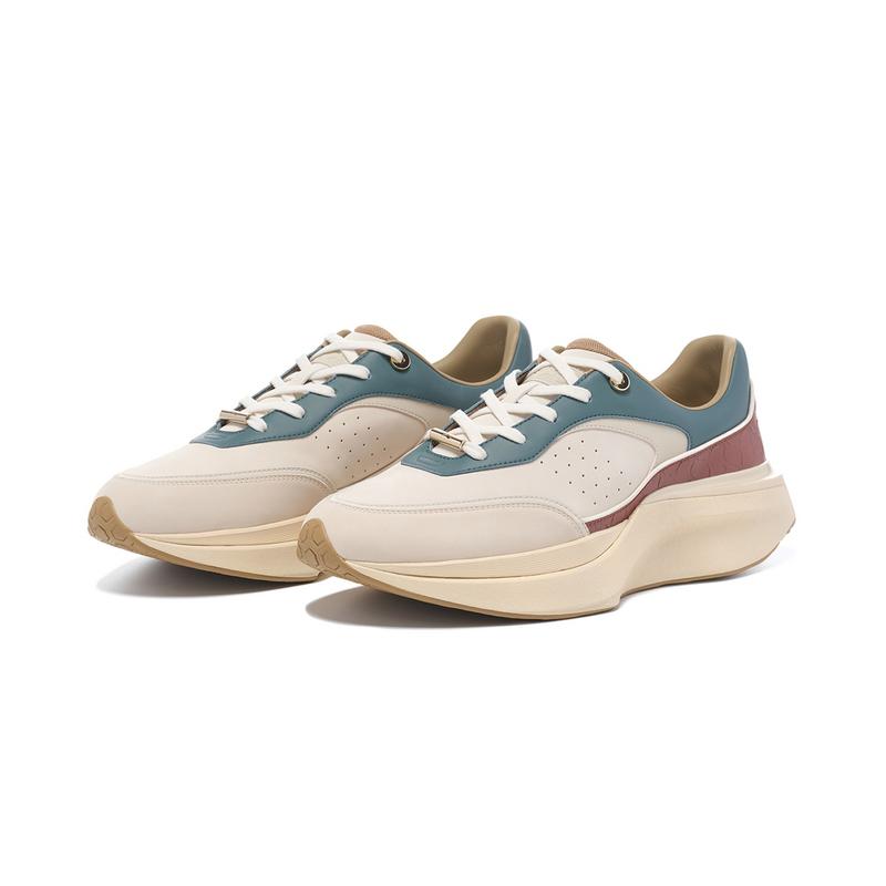 Li-Ning 1990 Xuanji Lightweight High Resilience Shock Absorption Low Top Running Shoes Men sneaker Yellow Green Khaki ALJU001-4