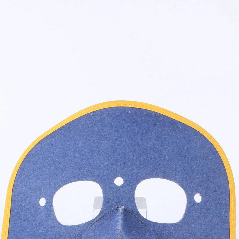 Head-Mounted Ghost Face Cowhide Mask for Welding with Eye Protection