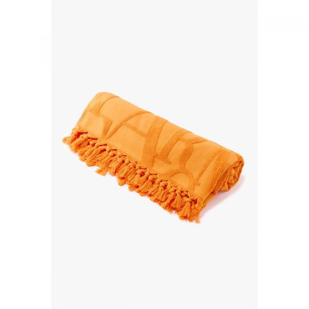 Emporio Armani Tassel Detail Beach Towel 0825124503 Single option