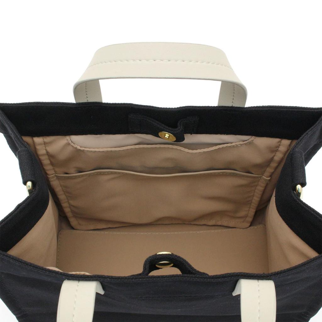 Hapitas Tote Monogram Face Black 2-Way Bag, Handbag, Medium, HAP6033, Miffy, Women's, B251,