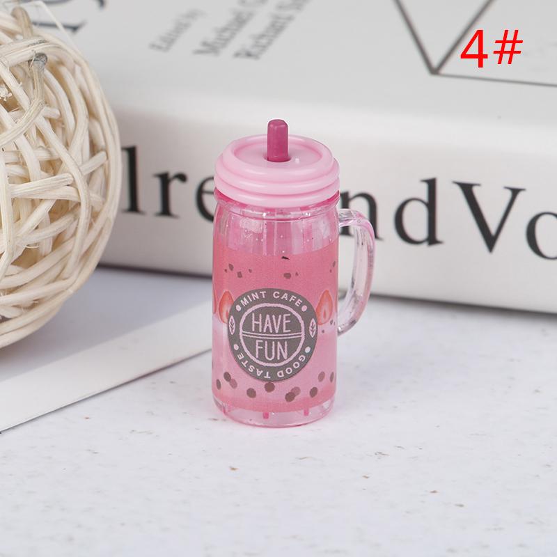 1/2/5pcs Doll House Home Furnishings Lovely Straw Drink Cup Model Mini Coffee Juice Milk Cups Miniature Dollhouse Mugs Drinks